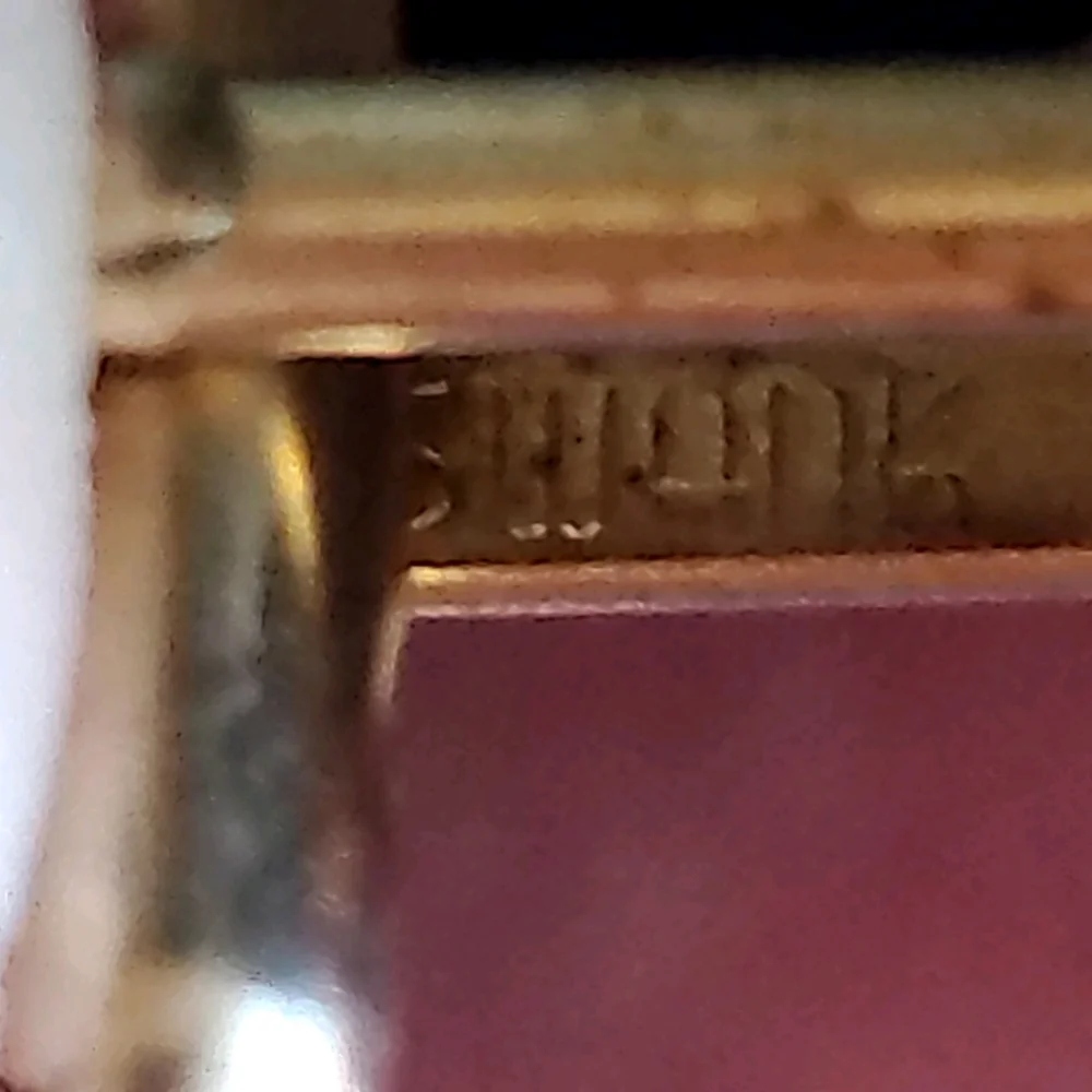 Vintage SWANK S Monogram Gold Tone Cuff Links
